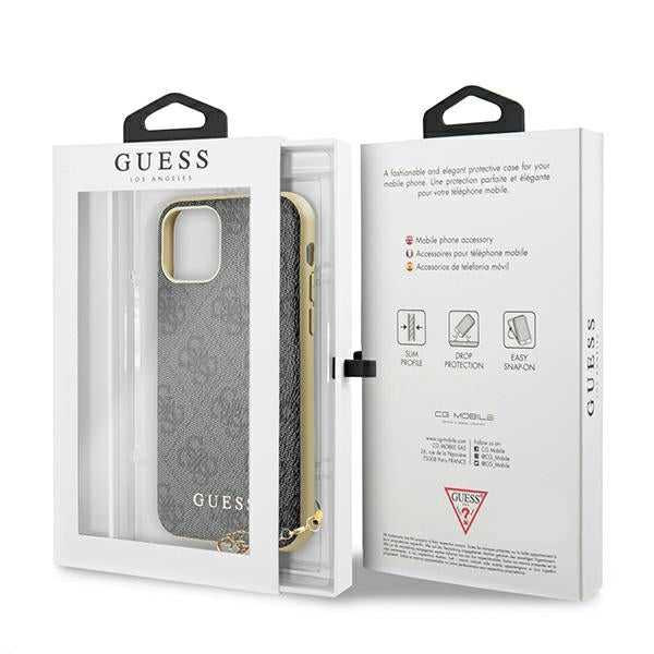 Guess 4G Charms dėklas iPhone 11 / XR – pilkas -- iPhone 11