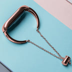 Metalinė apyrankė Xiaomi Mi Band 3 / 4 / 5 / 6 - rožinė -- Xiaomi Mi Band 3/4/5/6