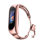 Metalinė apyrankė Xiaomi Mi Band 3 / 4 / 5 / 6 - rožinė -- Xiaomi Mi Band 3/4/5/6
