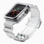 Silikoninis dirželis su dėklu Strap Light Set, skirtas Apple Watch 44mm - Juodas -- Apple Watch