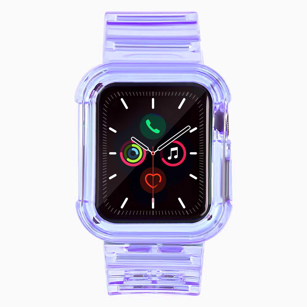Silikoninis dirželis Strap Light Set, skirtas Apple Watch 42mm - violetinis -- Apple Watch