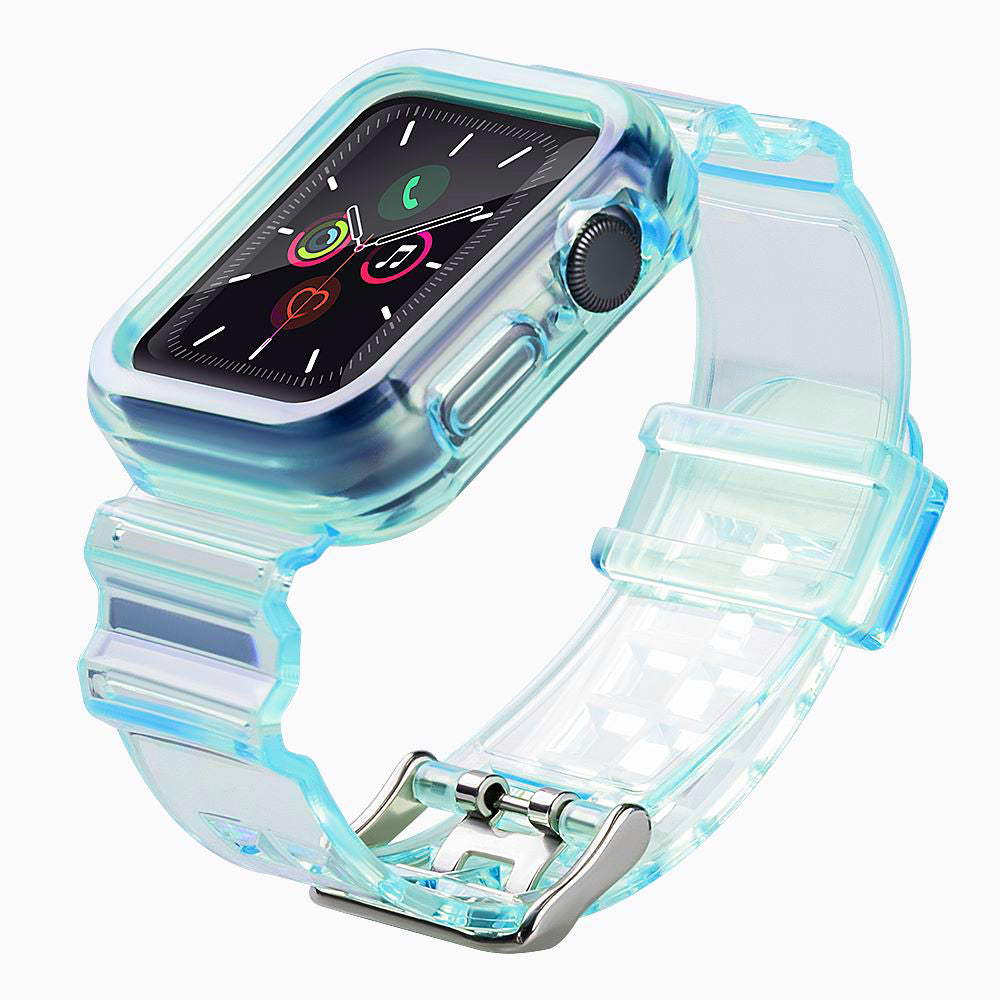 Silikoninis dirželis Strap Light Set, skirtas Apple Watch 40mm - mėlynas -- Apple Watch