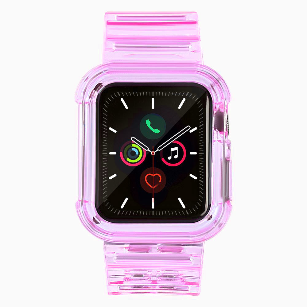 Silikoninis dirželis Strap Light Set, skirtas Apple Watch 40mm - raudonas -- Apple Watch