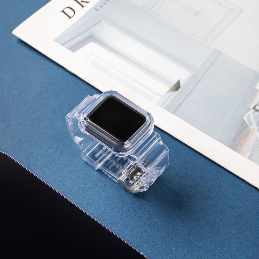 Silikoninis dirželis Strap Light Set, skirtas Apple Watch 40mm - violetinis -- Apple Watch