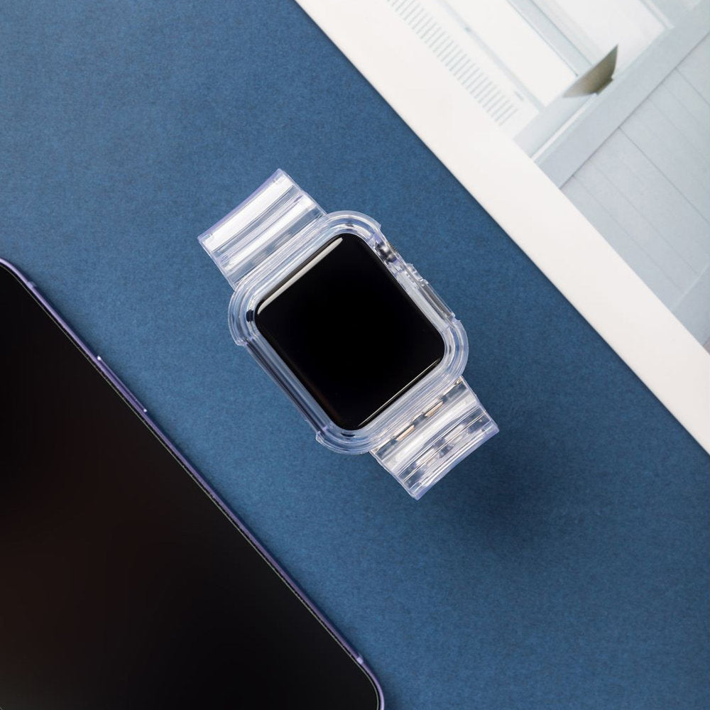 Silikoninis dirželis Strap Light Set, skirtas Apple Watch 40mm - geltonas -- Apple Watch