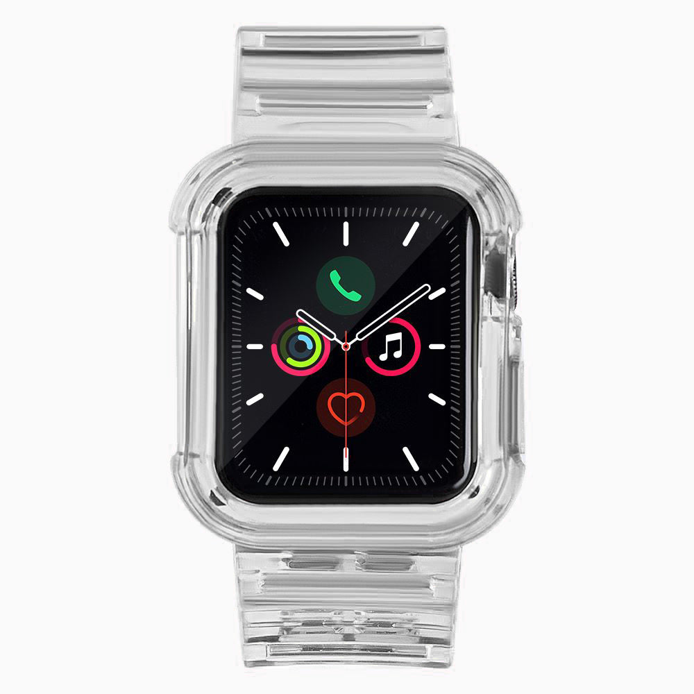 Silikoninis dirželis Strap Light Set, skirtas Apple Watch 38mm - juodas -- Apple Watch