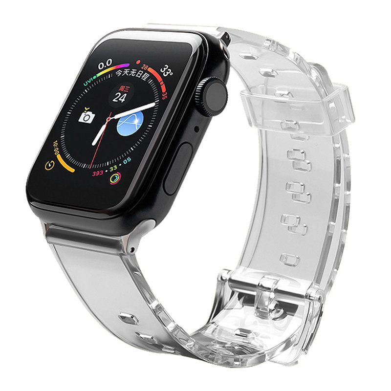 Silikoninė dirželio apyrankė Strap Light, skirta Apple Watch 42 / 44 mm - Juoda -- Apple Watch