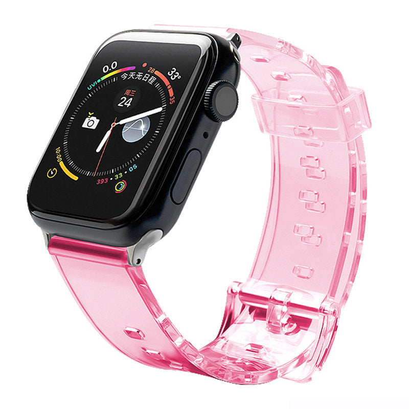 Silikoninė dirželio apyrankė Strap Light, skirta Apple Watch 42 / 44 mm - Raudona -- Apple Watch