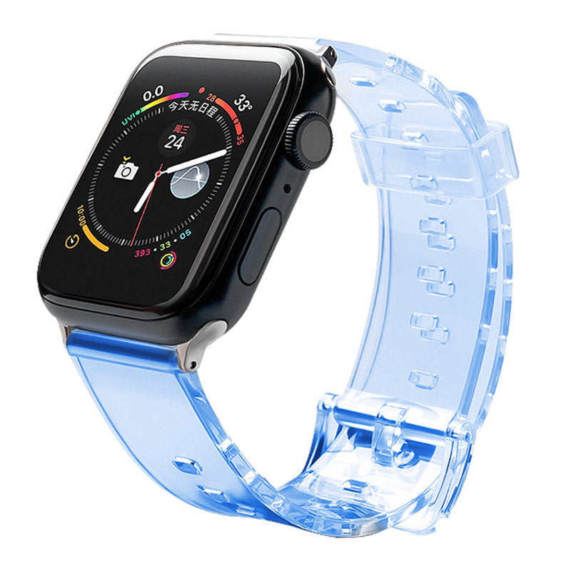 Strap Light pakaitinis dirželis skirtas Watch 6 / 5 / 4 / 3 / 2 / SE (40mm / 38mm) mėlynas -- Apple Watch