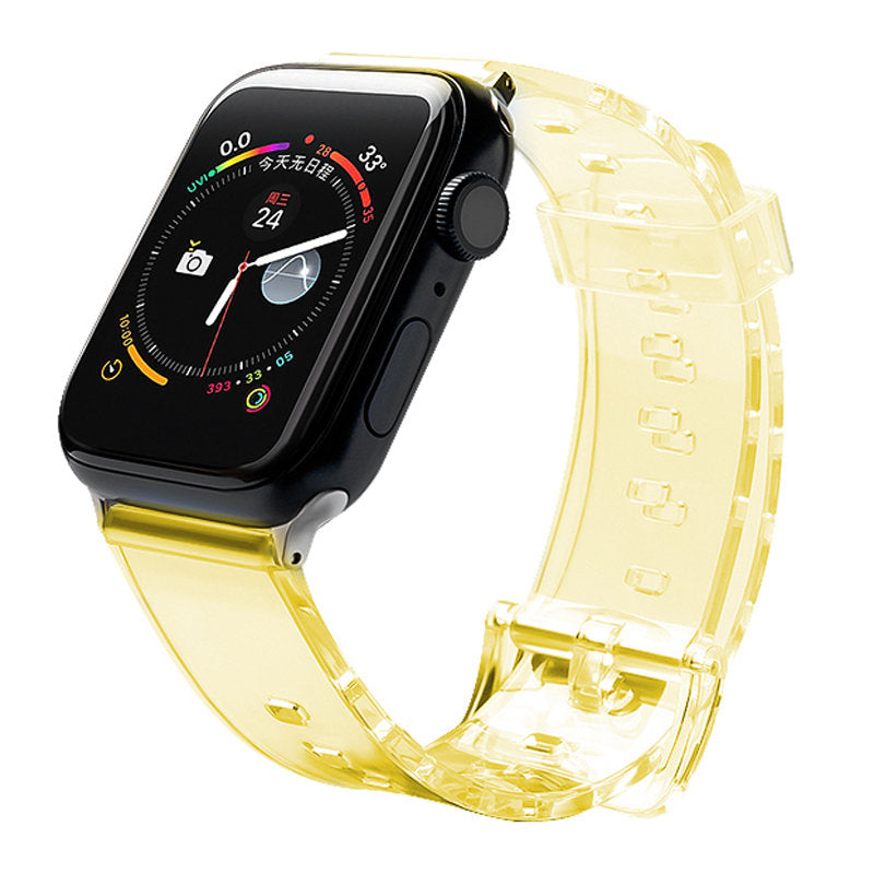 Silikoninis dirželis Strap Light skirtas Apple Watch 38 / 40 mm - Geltonas -- Apple Watch