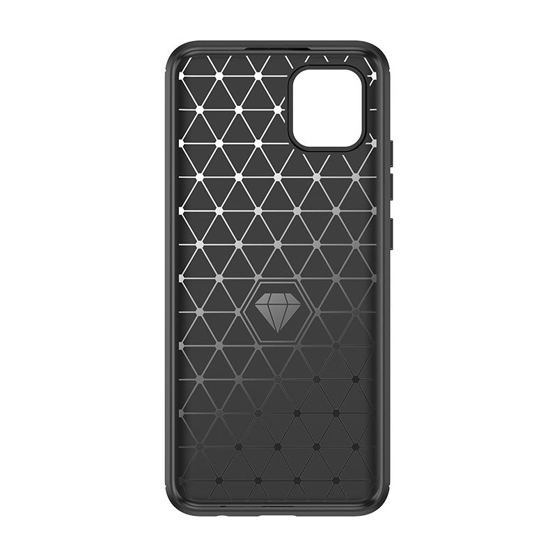 Carbon Case TPU dėklas Samsung Galaxy A03s – juodas -- Samsung Galaxy A03s