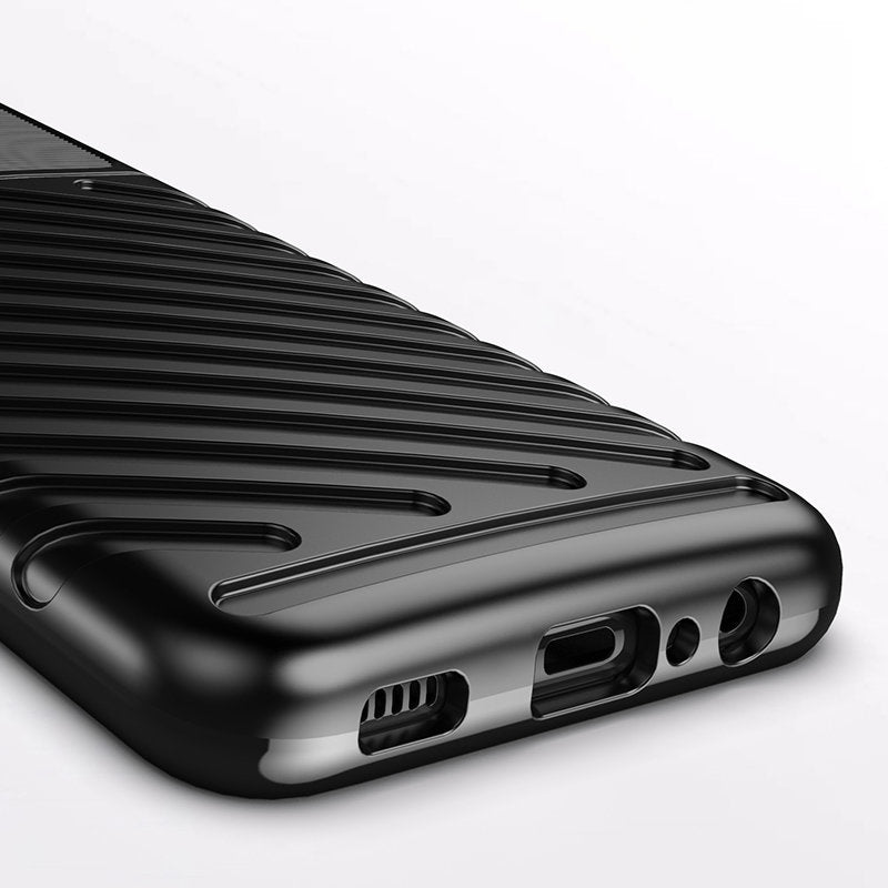 Thunder Case TPU dėklas Samsung Galaxy A03s – juodas -- Samsung Galaxy A03s