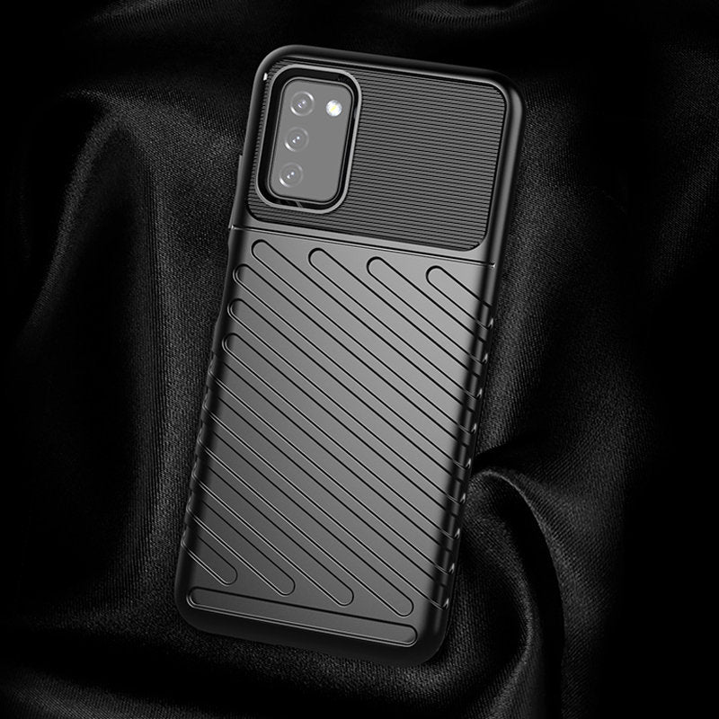 Thunder Case TPU dėklas Samsung Galaxy A03s – juodas -- Samsung Galaxy A03s