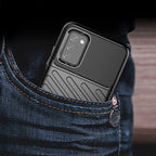 Thunder Case TPU dėklas Samsung Galaxy A03s – juodas -- Samsung Galaxy A03s