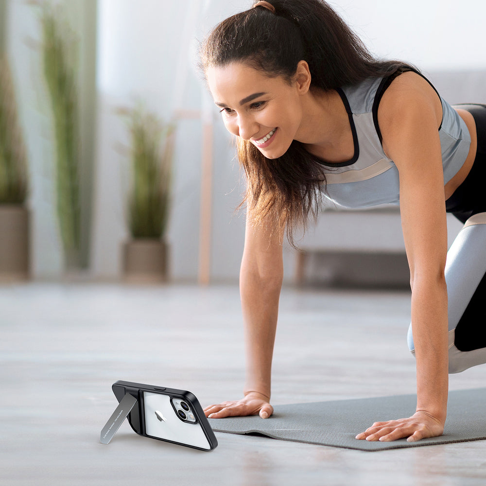 Ugreen Fusion Kickstand dėklas iPhone 13 Pro – juodas -- iPhone 13 Pro