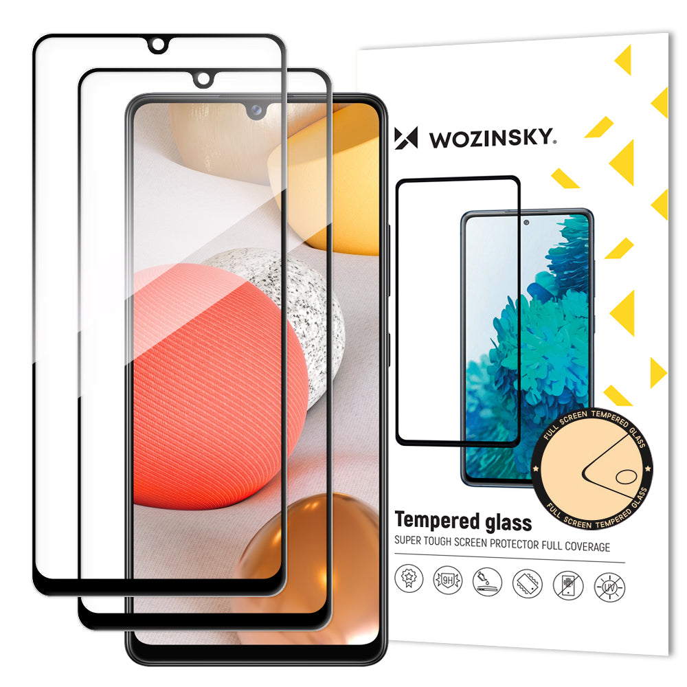 Wozinsky grūdintas stiklas Galaxy A42 5G – juodas, 2 vnt. -- Samsung Galaxy A42