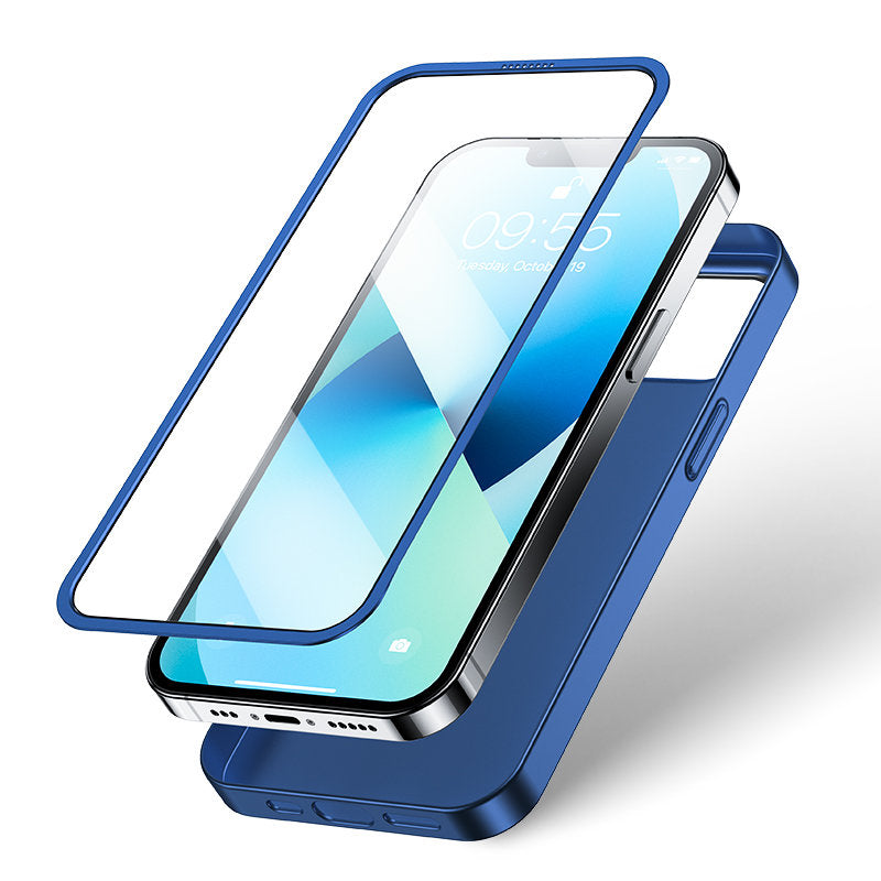 Joyroom 360° dėklas iPhone 13 + stiklas – mėlynas