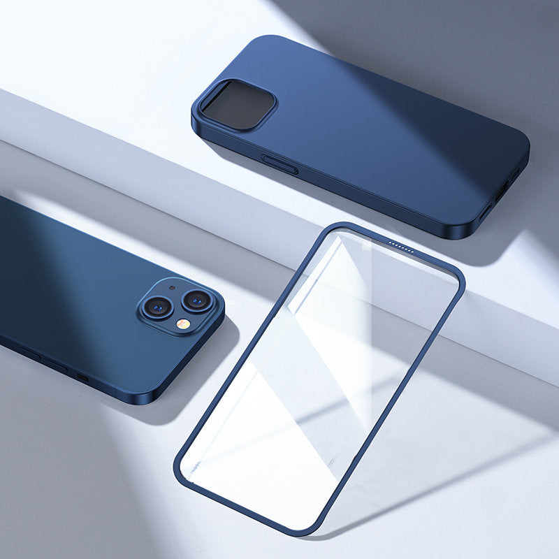 Joyroom 360° dėklas iPhone 13 + stiklas – mėlynas