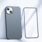 Joyroom 360° dėklas iPhone 13 su grūdintu stiklu – pilkas