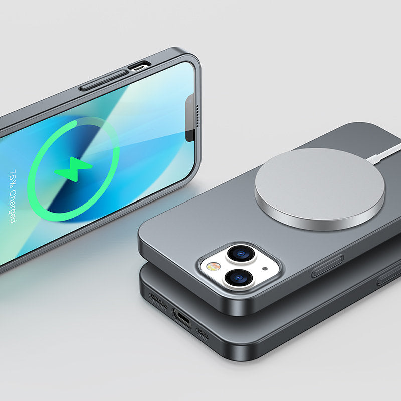 Joyroom 360° dėklas iPhone 13 su grūdintu stiklu – pilkas