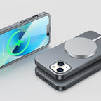 Joyroom 360° dėklas iPhone 13 su grūdintu stiklu – pilkas