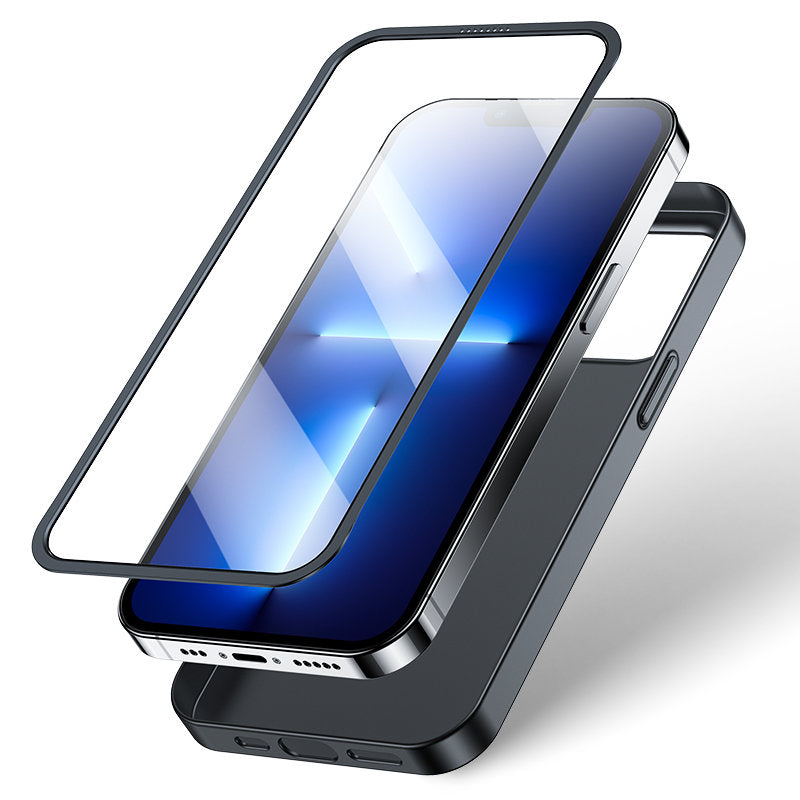Joyroom 360° dėklas iPhone 13 Pro Max + stiklas – juodas