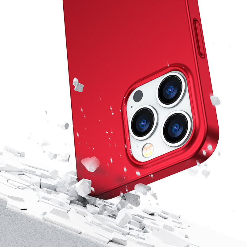 Joyroom 360° dėklas iPhone 13 Pro Max + stiklas, raudonas