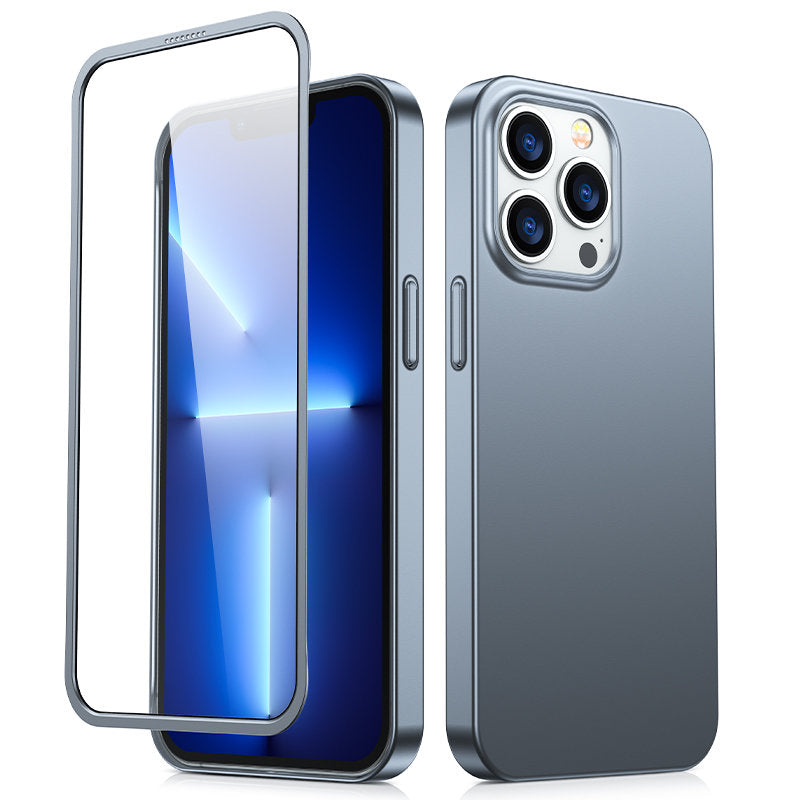 Joyroom 360° dėklas iPhone 13 Pro Max + grūdintas stiklas (pilkas)