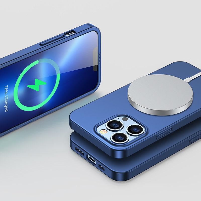 Joyroom 360° dėklas iPhone 13 Pro + stiklas – mėlynas