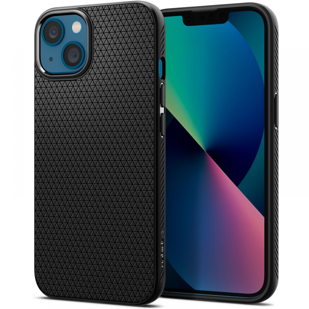 Spigen Liquid Air dėklas iPhone 13 mini – juodas