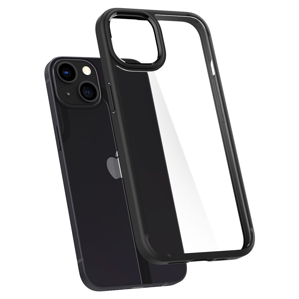 Spigen Ultra Hybrid dėklas iPhone 13 – matinės juodos