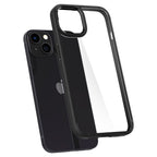 Spigen Ultra Hybrid dėklas iPhone 13 – matinės juodos