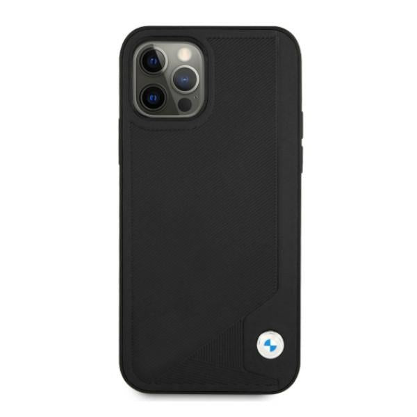 BMW odinis Deboss dėklas iPhone 12 Pro Max – juodas -- iPhone 12 Pro Max