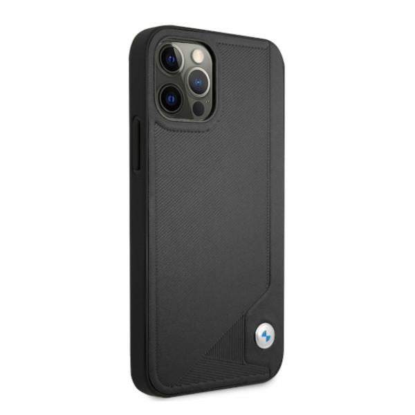 BMW odinis Deboss dėklas iPhone 12 Pro Max – juodas -- iPhone 12 Pro Max