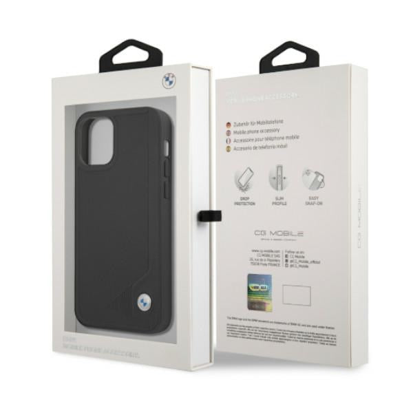 BMW odinis Deboss dėklas iPhone 12 Pro Max – juodas -- iPhone 12 Pro Max
