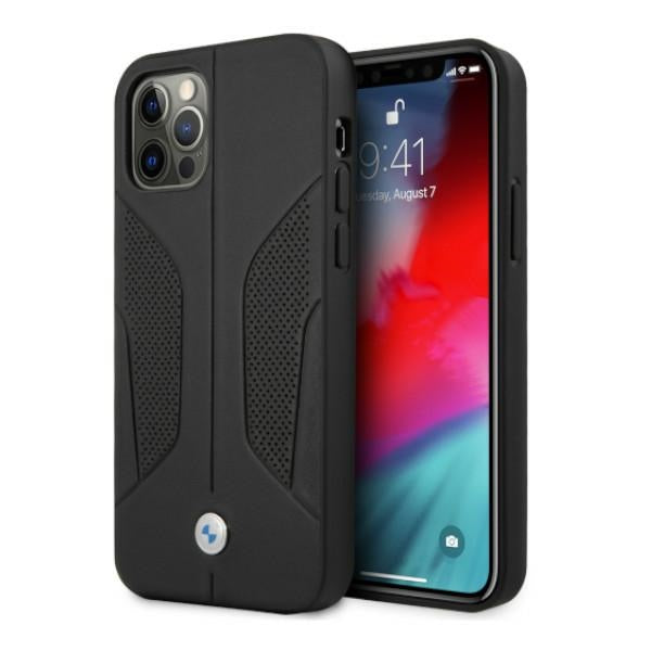 BMW Perforated Sides odinis dėklas iPhone 12 Pro Max – juodas -- iPhone 12 Pro Max