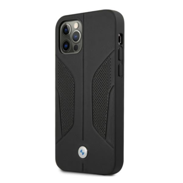 BMW Perforated Sides odinis dėklas iPhone 12 Pro Max – juodas -- iPhone 12 Pro Max
