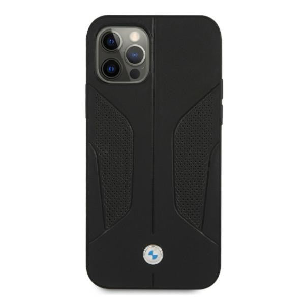 BMW Perforated Sides odinis dėklas iPhone 12 Pro Max – juodas -- iPhone 12 Pro Max
