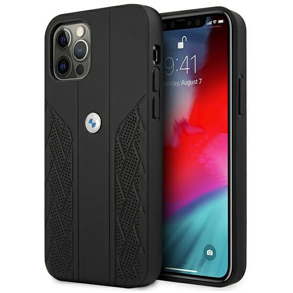 BMW odinis dėklas iPhone 12 Pro Max – juodas -- iPhone 12 Pro Max