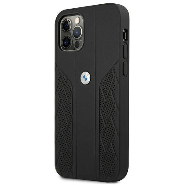 BMW odinis dėklas iPhone 12 Pro Max – juodas -- iPhone 12 Pro Max