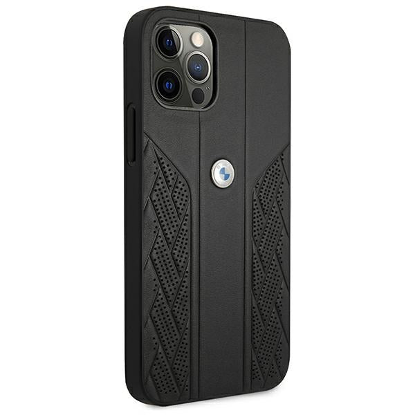 BMW odinis dėklas iPhone 12 Pro Max – juodas -- iPhone 12 Pro Max
