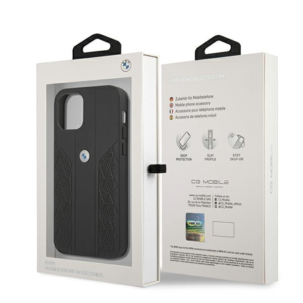 BMW odinis dėklas iPhone 12 Pro Max – juodas -- iPhone 12 Pro Max