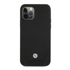BMW perforuotas odinis dėklas iPhone 12 Pro Max – juodas -- iPhone 12 Pro Max