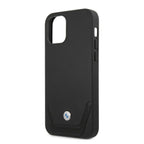 BMW perforuotas odinis dėklas iPhone 12 Pro Max – juodas -- iPhone 12 Pro Max