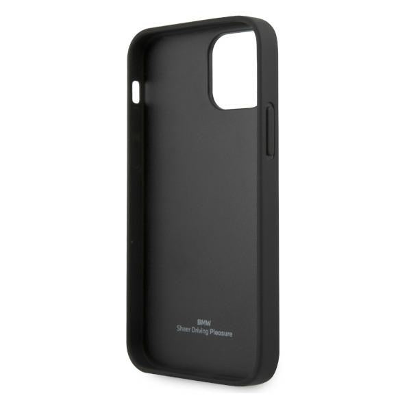 BMW perforuotas odinis dėklas iPhone 12 Pro Max – juodas -- iPhone 12 Pro Max