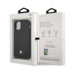 BMW perforuotas odinis dėklas iPhone 12 Pro Max – juodas -- iPhone 12 Pro Max