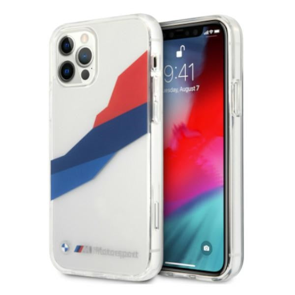 BMW Motorsport trispalvis dėklas iPhone 12 Pro Max – skaidrus -- iPhone 12 Pro Max