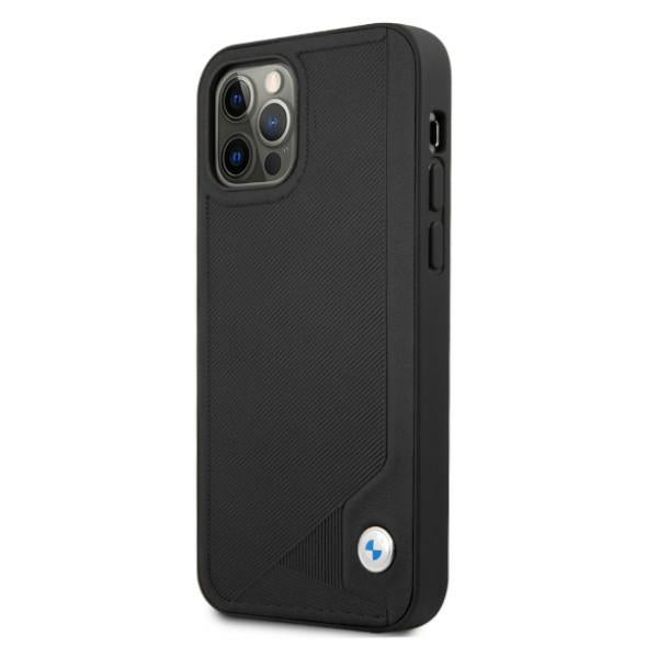 BMW Deboss odinis dėklas iPhone 12/12 Pro – juodas -- iPhone 12