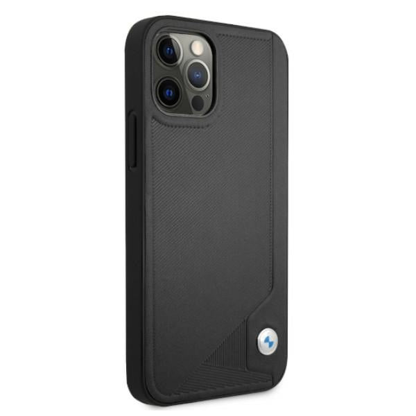 BMW Deboss odinis dėklas iPhone 12/12 Pro – juodas -- iPhone 12