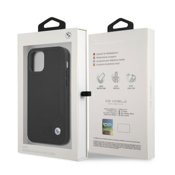 BMW Deboss odinis dėklas iPhone 12/12 Pro – juodas -- iPhone 12